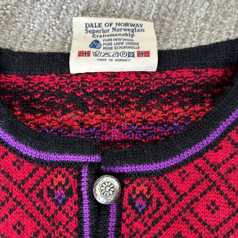 Dale of Norway Sweater Wool Women’s Medium - Picture 8 of 8